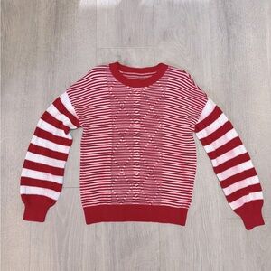 Red and White Striped Sweater